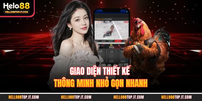 Giao diện thiết kế thông minh nhỏ gọn nhanh