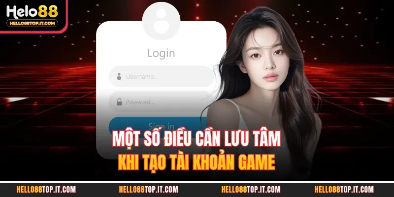 Một số điều cần lưu tâm khi tạo tài khoản game