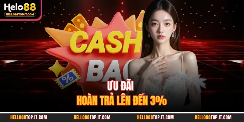 Ưu đãi hoàn trả lên đến 3%